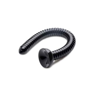 19 Inch Hosed Anal Snake - Black
