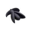 Sprouted 10X Silicone Vibrating Anchor Anal Plug - Black