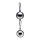 Oppressors Orb 8 Oz Ball Weight with Connection Point - Silver