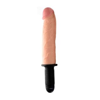 Master Series Onslaught 13 Mode XXL Vibrating Giant Dildo - Flesh 37 cm