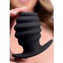 Hive Ass Tunnel 4" Silicone Ribbed Hollow Anal Plug - Large