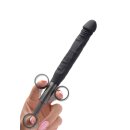 Master Series Jizz Shooter Silicone Dildo Lube Launcher - Black