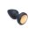 Silicone Vibrating LED Plug - Small - Black