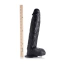 Raging Rhino 17 Inch Veiny Dildo - Black