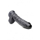 Raging Rhino 17 Inch Veiny Dildo - Black