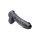 Raging Rhino 17 Inch Veiny Dildo - Black