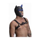 Neoprene Puppy Hood - Black and Blue