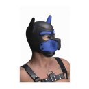 Neoprene Puppy Hood - Black and Blue