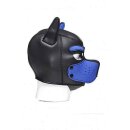 Neoprene Puppy Hood - Black and Blue