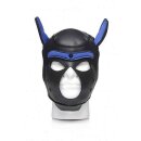 Neoprene Puppy Hood - Black and Blue