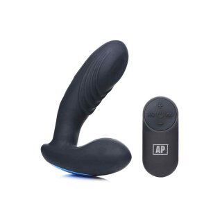 7x P-Thump Tapping Prostate Vibe with Remote Control - Black
