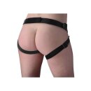 Brazen 8" Silicone Dildo with Harness - Flesh
