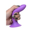 Squeezable Slender Dildo - Purple