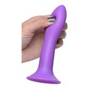 Squeezable Slender Dildo - Purple