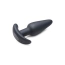 BANG! 21X Vibrating Silicone Butt Plug with Remote Control - Black