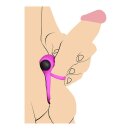 BANG! Silicone Cock Ring & Bullet with Remote Control - Purple