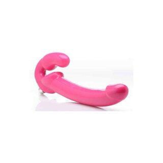 Strap U 7X Revolver Slim Vibrating Strapless Strap-On Pink