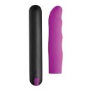XL Bullet & Wavy Silicone Sleeve - Purple