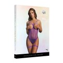 Riemchen-Teddy mit offenen Cups lila One Size