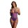 Riemchen-Teddy mit offenen Cups lila One Size