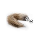 Fox Tail Buttplug Silver