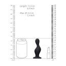 Wave Butt Plug Black 3,4 cm