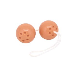 Soft Latez Vibrating Balls - Flesh