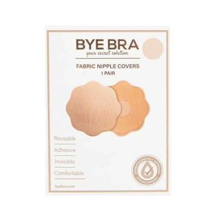 Bye Bra Fabric Nipple Covers Nude 1 Pair
