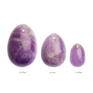 La Gemmes - Yoni Egg Set Pure Amethyst (L-M-S)