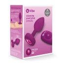 B-Vibe Vibrating Jewel Plug S/M Pink Ruby