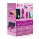 B-Vibe Vibrating Jewel Plug S/M Pink Ruby