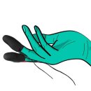 ElectraStim Silicone Noir Explorer Finger Sleeves